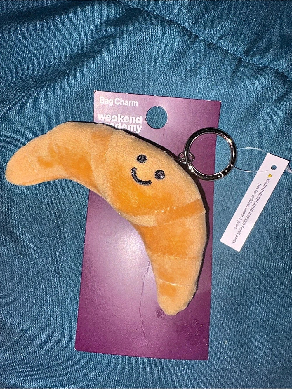Bag Charm Weekend Academy croissant 🥐 bag charm NWT